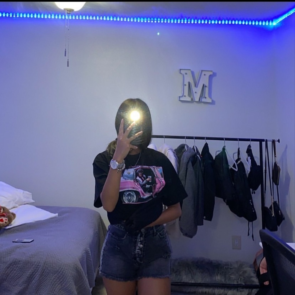 Black high waisted shorts